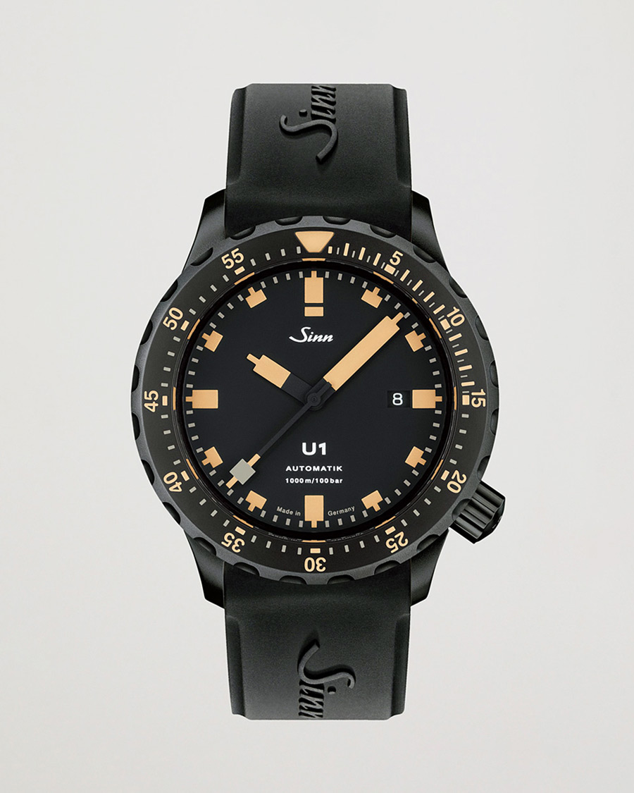 Herr | Sinn Pre-Owned U1 Black Hard Coating Diving Watch Silver | Sinn Pre-Owned | U1 Black Hard Coating Diving Watch Silver