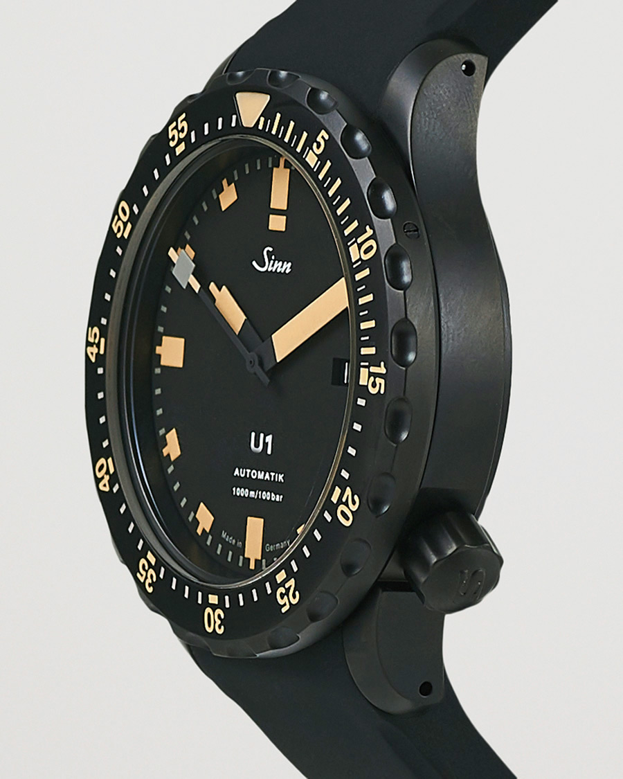 Herr | Sinn Pre-Owned U1 Black Hard Coating Diving Watch Silver | Sinn Pre-Owned | U1 Black Hard Coating Diving Watch Silver