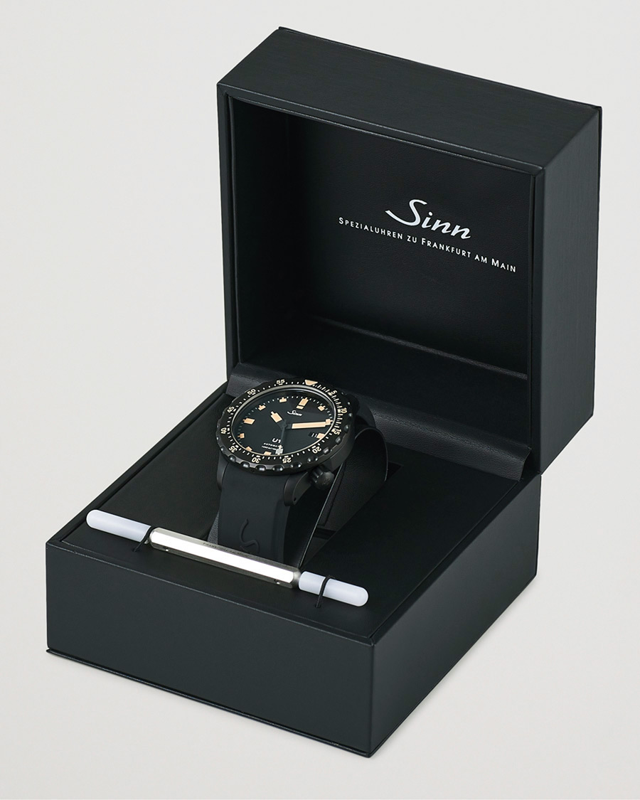Herr | Sinn Pre-Owned U1 Black Hard Coating Diving Watch Silver | Sinn Pre-Owned | U1 Black Hard Coating Diving Watch Silver