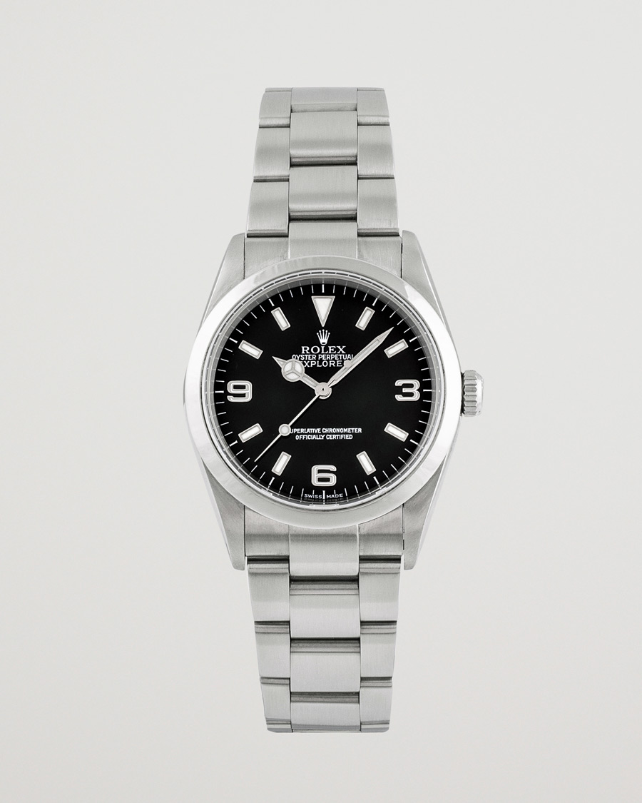 Herr | Rolex Pre-Owned Explorer 114270 Oyster Perpetual Silver | Rolex Pre-Owned | Explorer 114270 Oyster Perpetual Silver