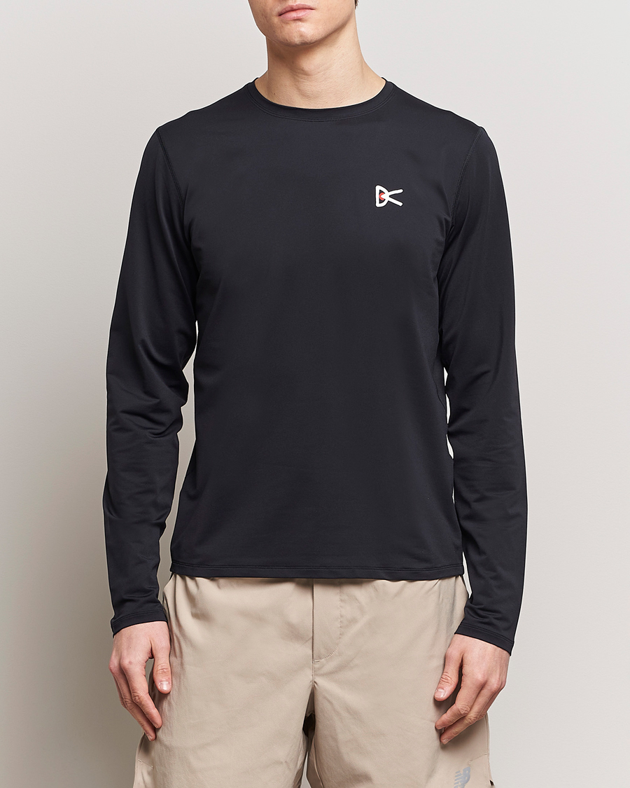 Herr | Långärmade t-shirts | District Vision | Lightweight Long Sleeve T-Shirt Black