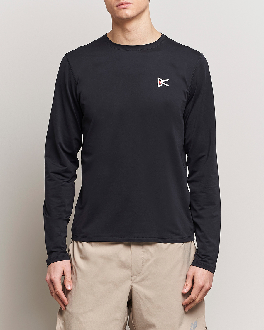 Herr | Kläder | District Vision | Lightweight Long Sleeve T-Shirt Black