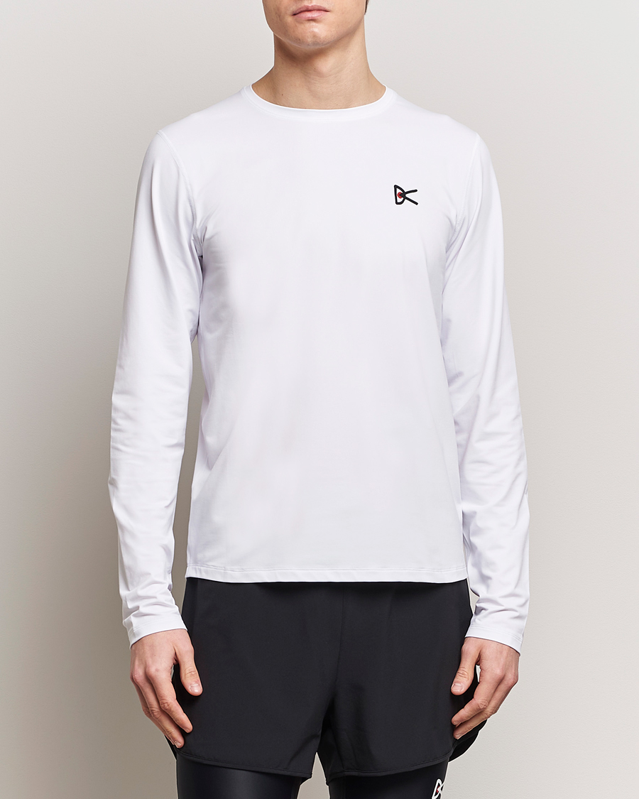 Herre | T-Shirts | District Vision | Lightweight Long Sleeve T-Shirt White