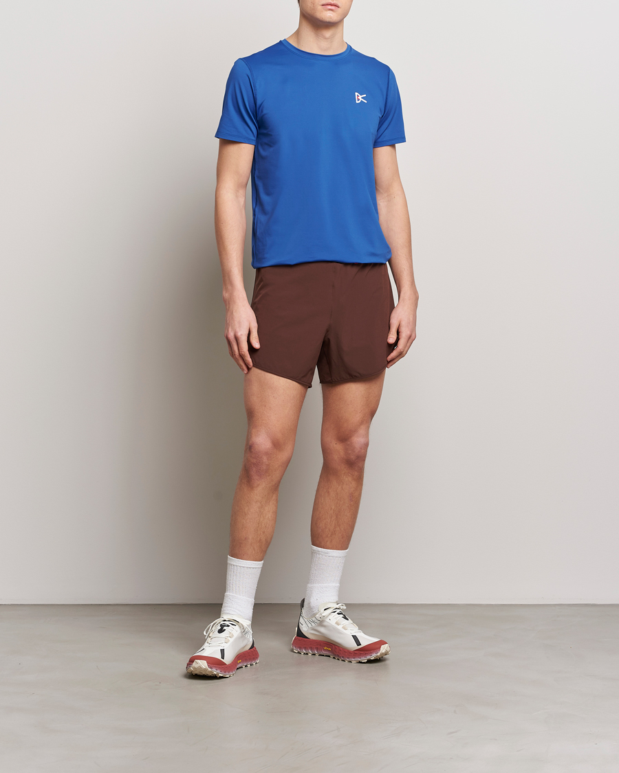 Herr | T-Shirts | District Vision | Lightweight Short Sleeve T-Shirts Ocean Blue