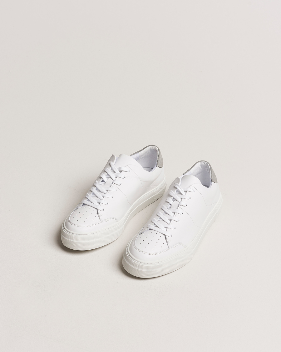 Herre |  | J.Lindeberg | Art Signature Leather Sneaker White