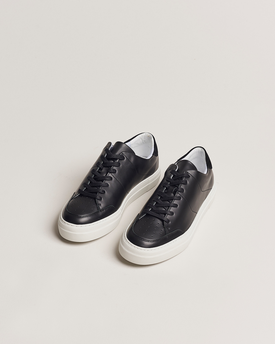 Herr | Svarta sneakers | J.Lindeberg | Art Signature Leather Sneaker Black