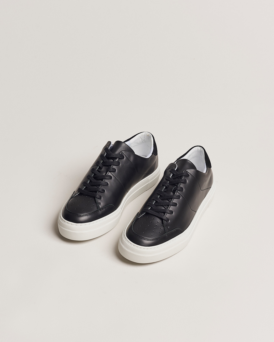 Herr |  | J.Lindeberg | Art Signature Leather Sneaker Black