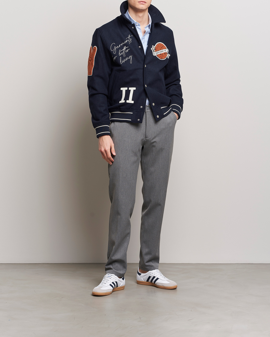 Herr | Byxor | LES DEUX | Como Reg Suit Pants Grey Melange