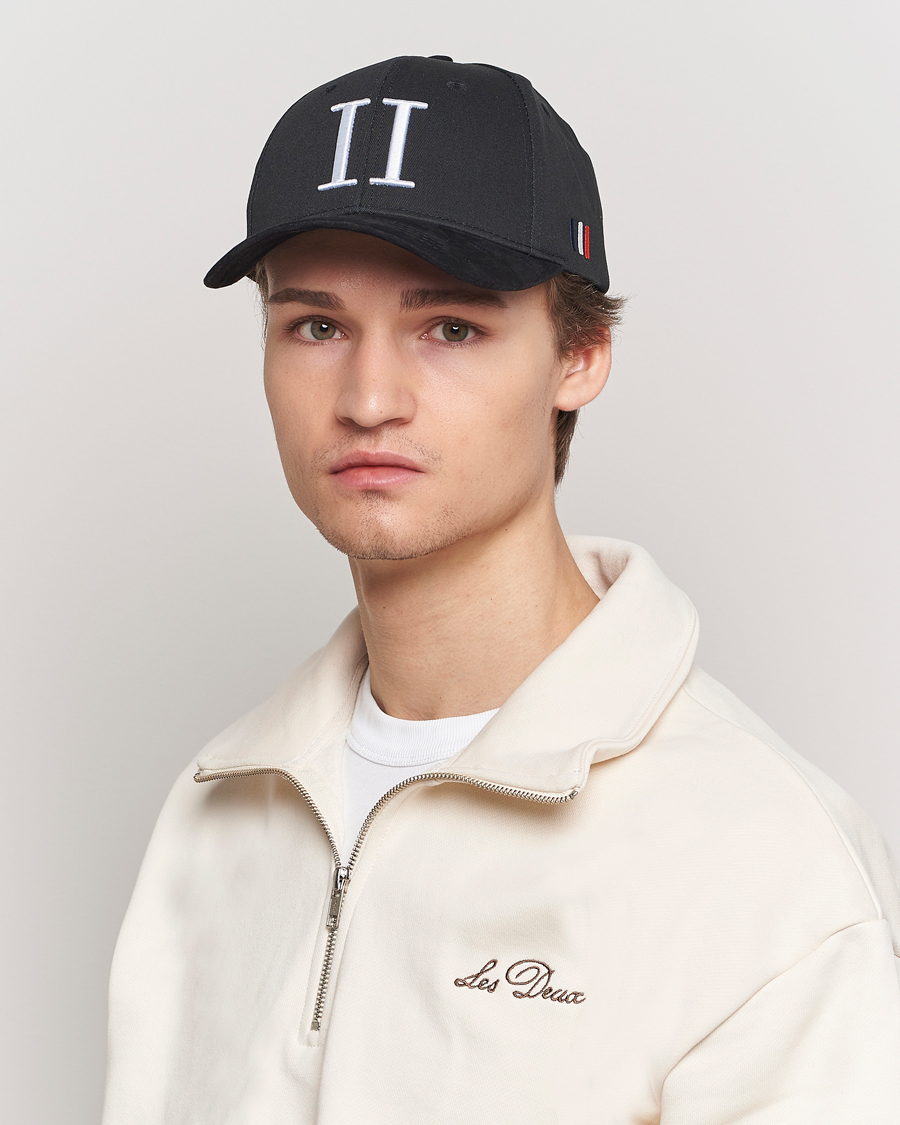 Herr |  | LES DEUX | Baseball Cap Suede II Black/White