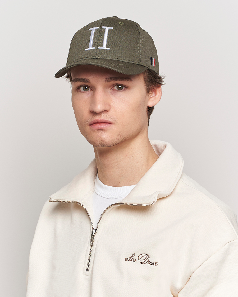 Herr | LES DEUX | LES DEUX | Encore Organic Cotton Baseball Cap II Dark Green