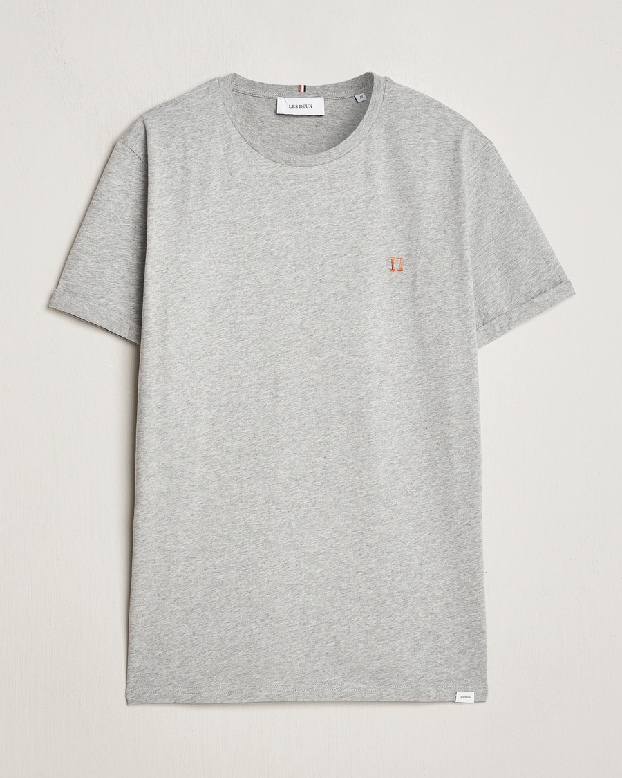 Herr | T-Shirts | LES DEUX | Nørregaard Cotton T-Shirt Grey Melange