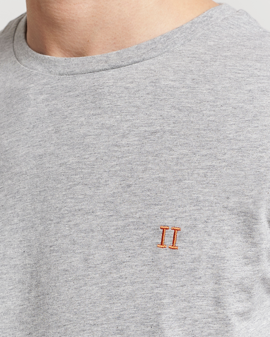 Herr | T-Shirts | LES DEUX | Nørregaard Cotton T-Shirt Grey Melange