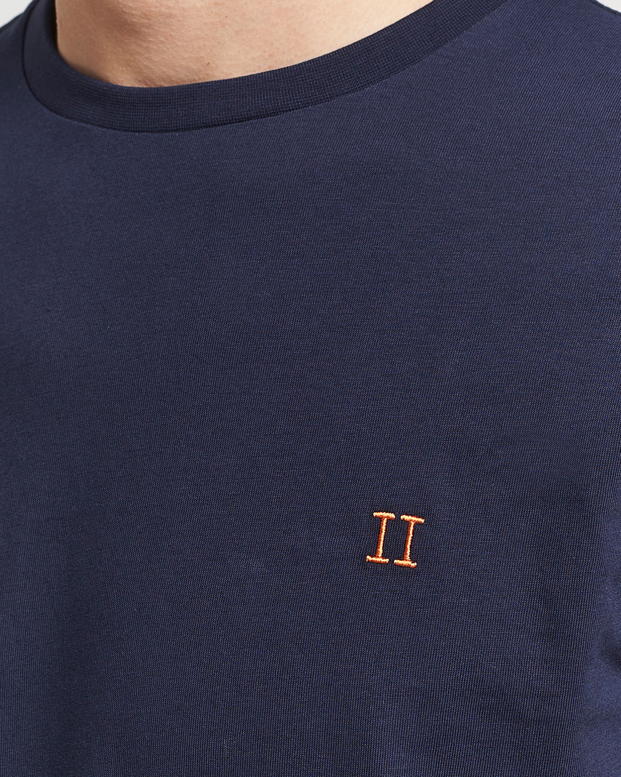 Herr | T-Shirts | LES DEUX | Nørregaard Cotton T-Shirt Navy