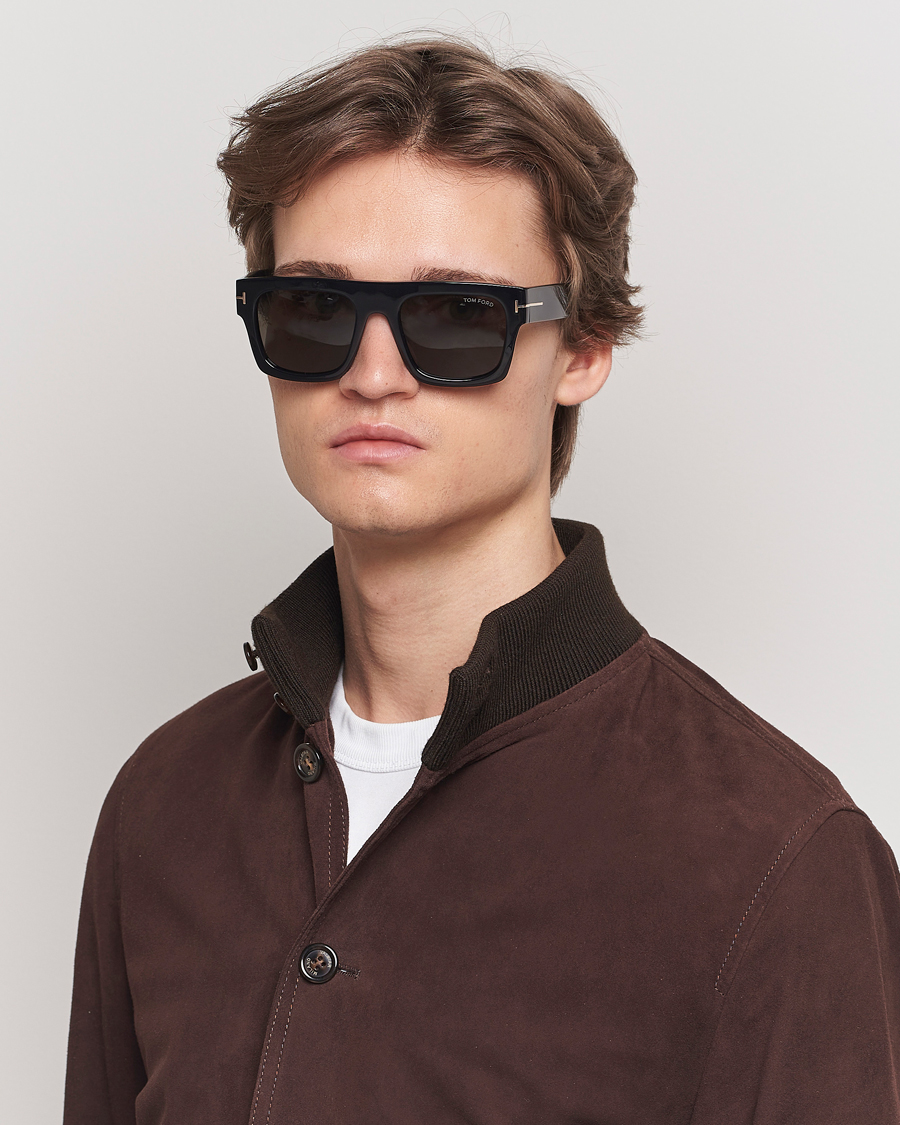 Herr | Solglasögon | Tom Ford | Fausto FT0711 Sunglasses Black/Smoke