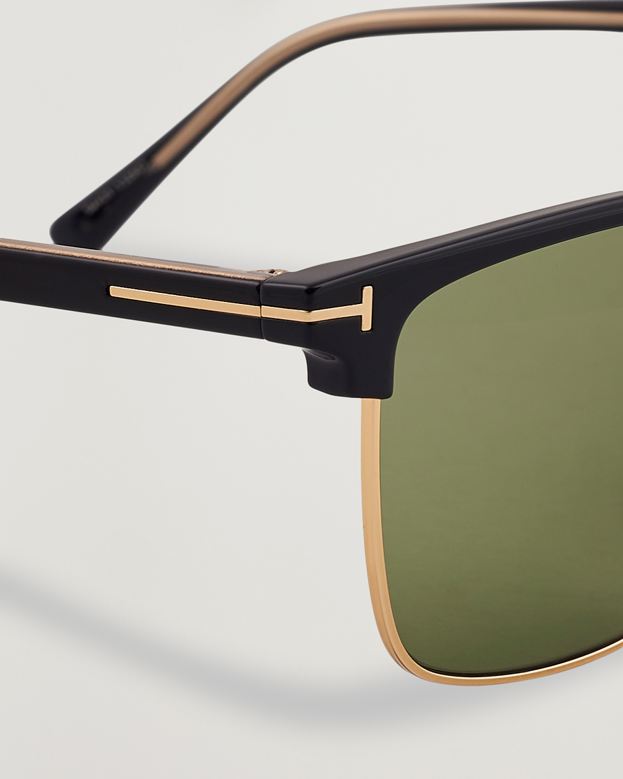 Herr | Solglasögon | Tom Ford | Hudson FT0997-H Metal Sunglasses Black/Green