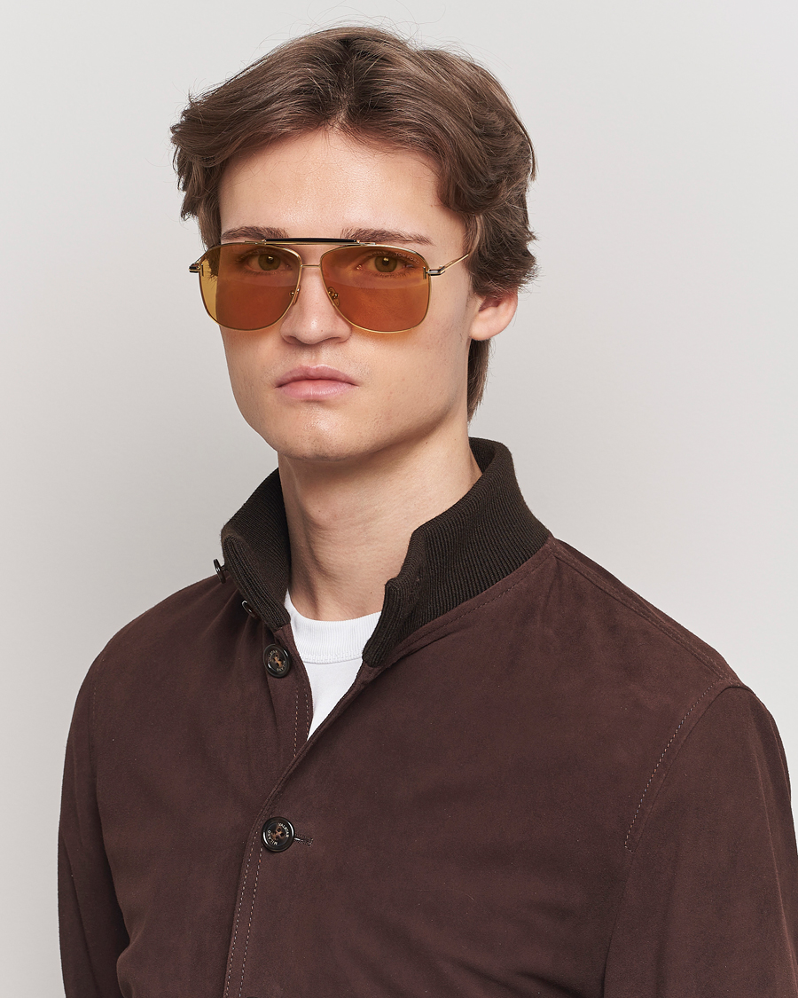 Herr | Senast inkommet | Tom Ford | Jaden FT1017 Metal Sunglasses Gold/Brown