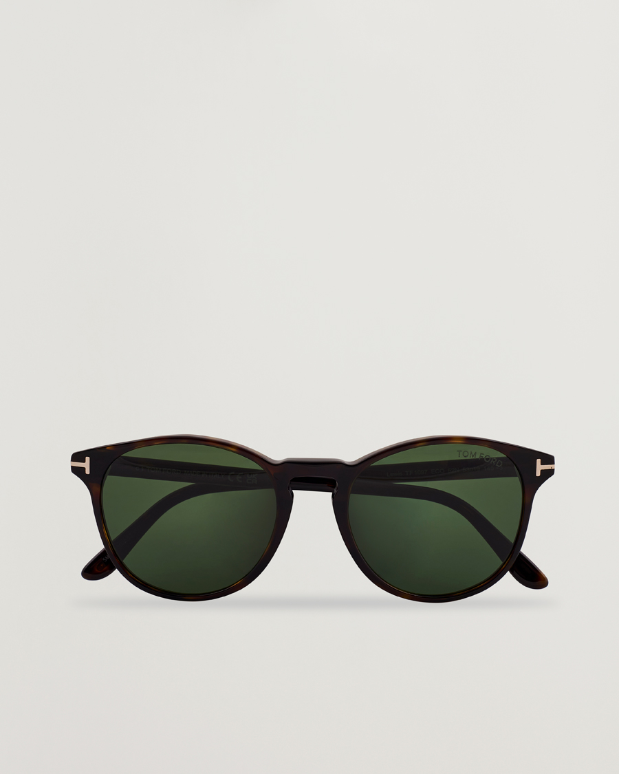 Herr | Solglasögon | Tom Ford | Lewis FT1097 Sunglasses Dark Havana/Green