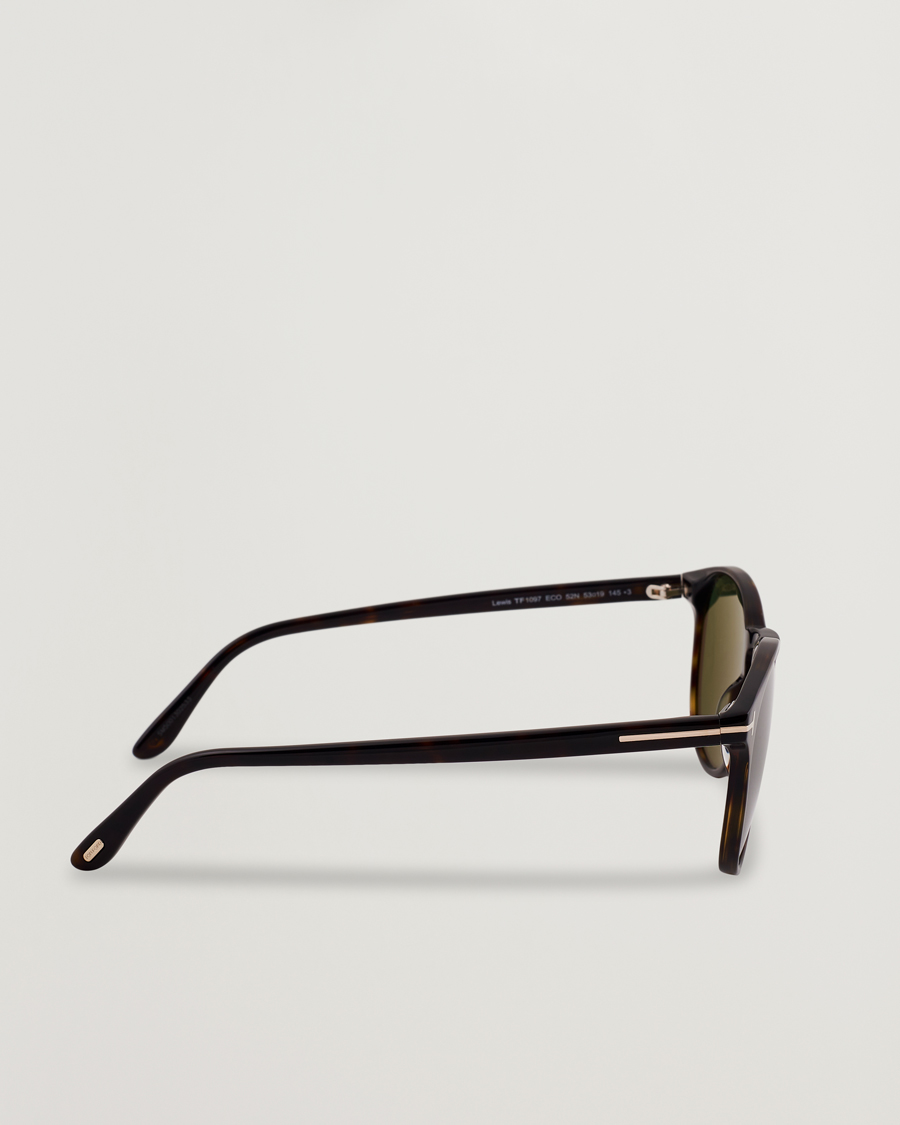 Herr | Solglasögon | Tom Ford | Lewis FT1097 Sunglasses Dark Havana/Green