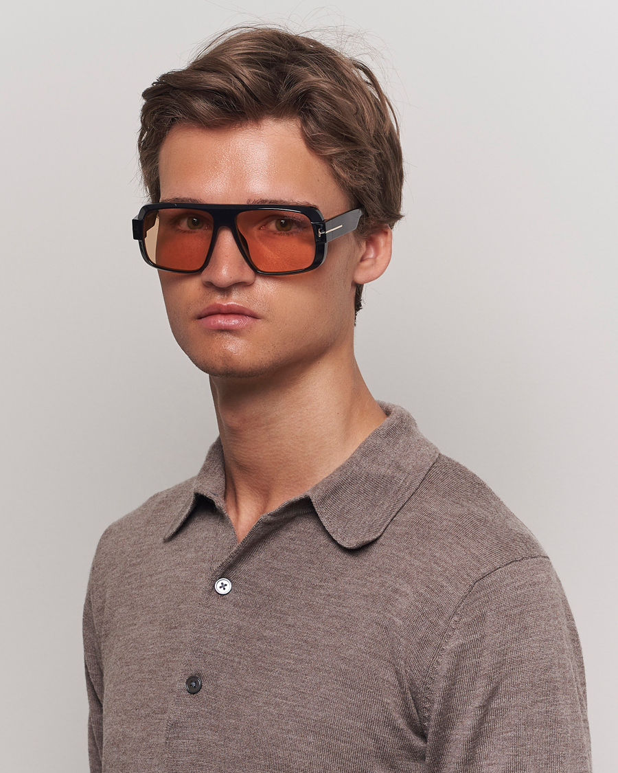 Herr | Solglasögon | Tom Ford | Turner FT1101 Sunglasses Black/Brown