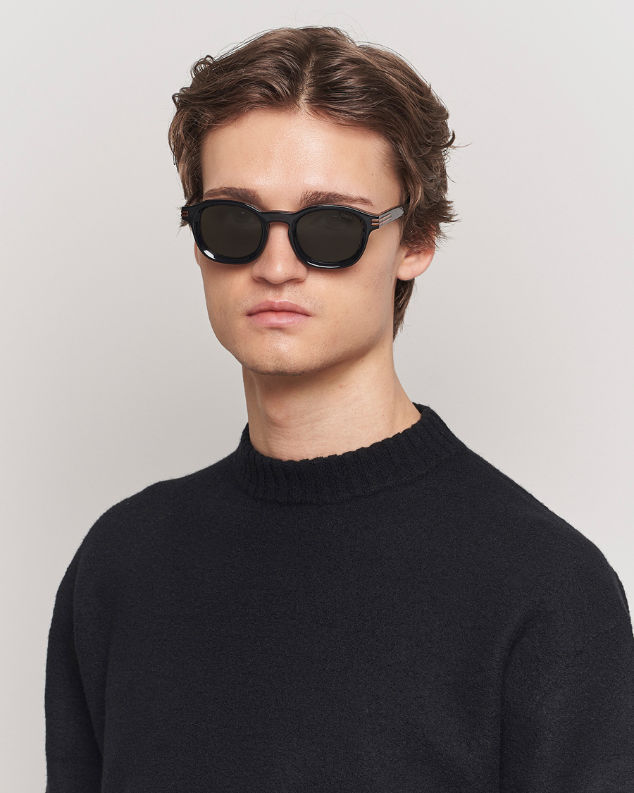 Herr | Italian Department | Zegna | EZ0229 Sunglasses Black/Green