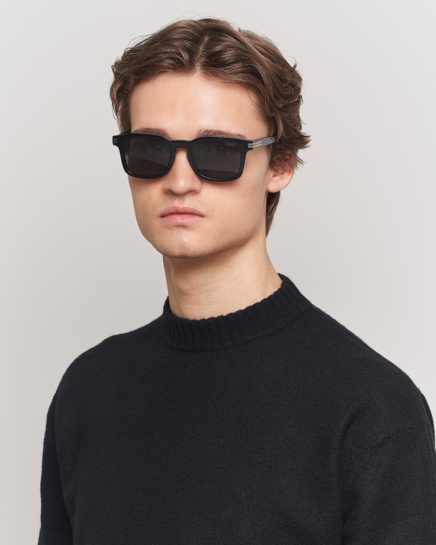 Herr | Solglasögon | Zegna | EZ0230 Sunglasses Black/Smoke