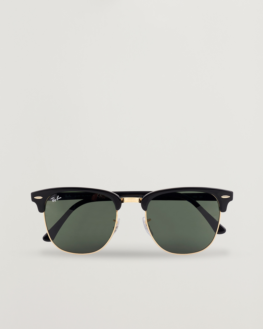 Herr | Solglasögon | Ray-Ban | Clubmaster Sunglasses Ebony/Crystal Green