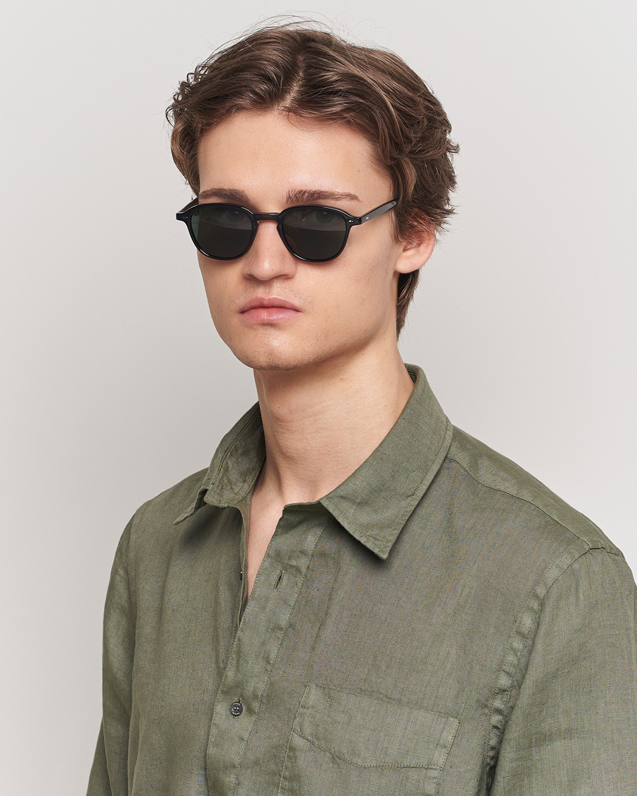 Herr | Solglasögon | Garrett Leight | Gilbert 46 Sunglasses Black