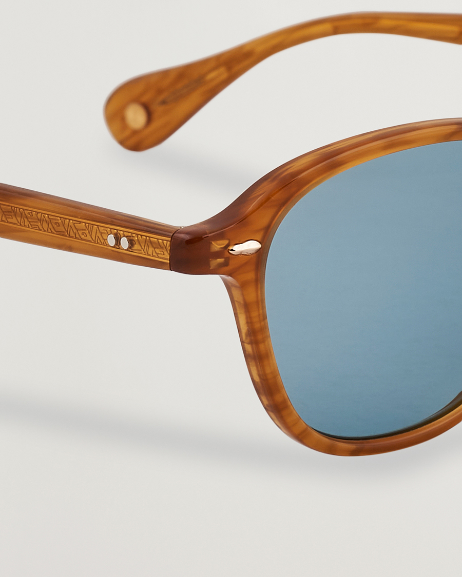 Herr | Solglasögon | Garrett Leight | Gilbert 46 Sunglasses Light Brown