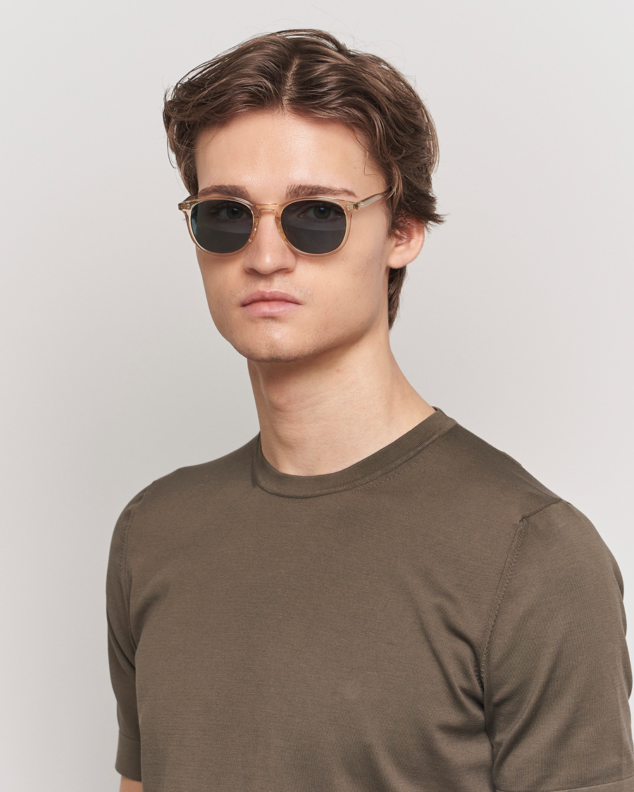 Herre | Garrett Leight | Garrett Leight | Kinney 49 Sunglasses Transparent/Blue