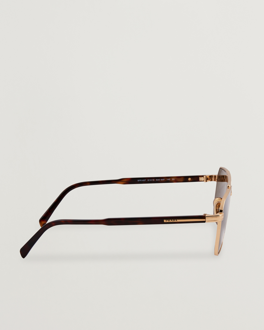 Herr | Solglasögon | Prada Eyewear | Prada 0PR A57S Metal Sunglasses Gold