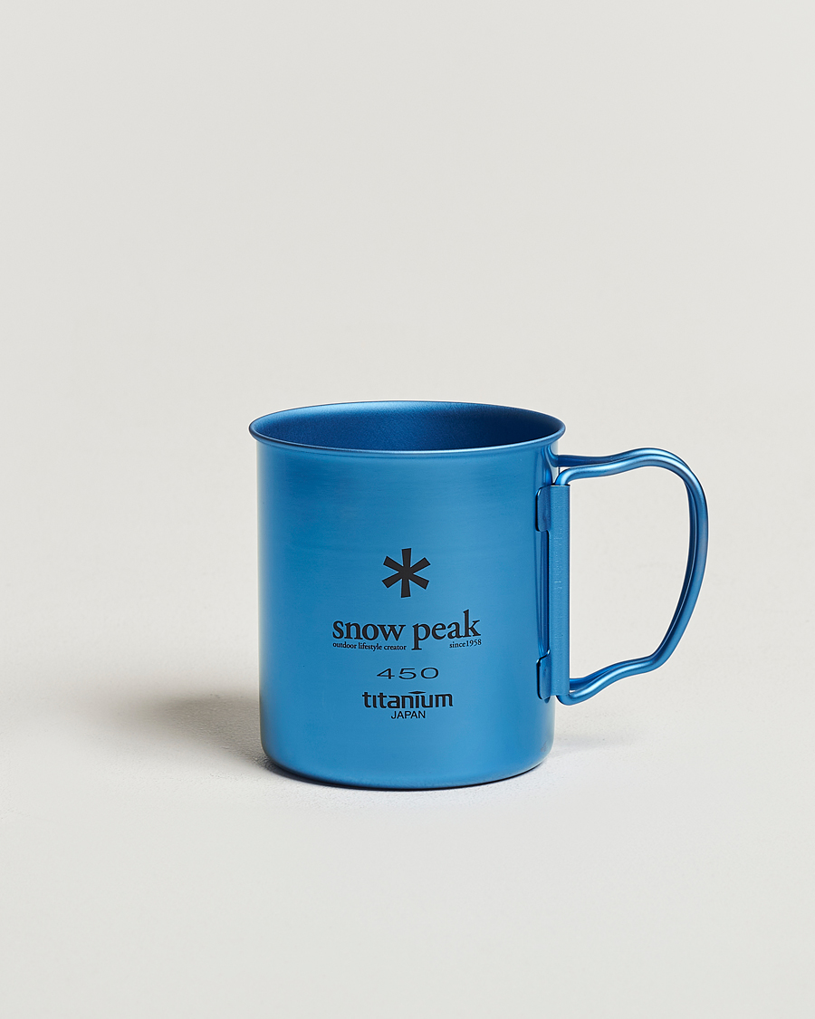 Herr | Outdoor living | Snow Peak | Single Wall Mug 450 Blue Titanium