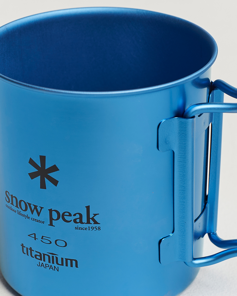Herr | Outdoor living | Snow Peak | Single Wall Mug 450 Blue Titanium