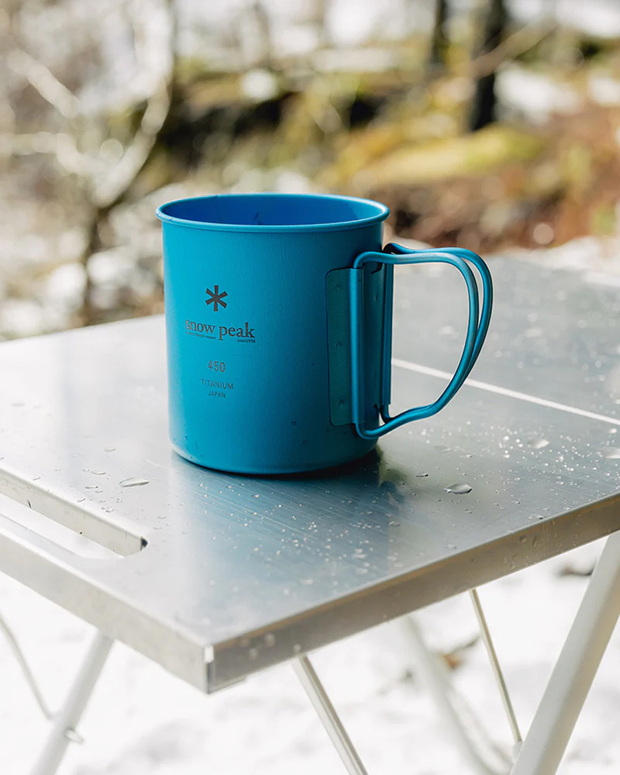 Herr | Outdoor living | Snow Peak | Single Wall Mug 450 Blue Titanium