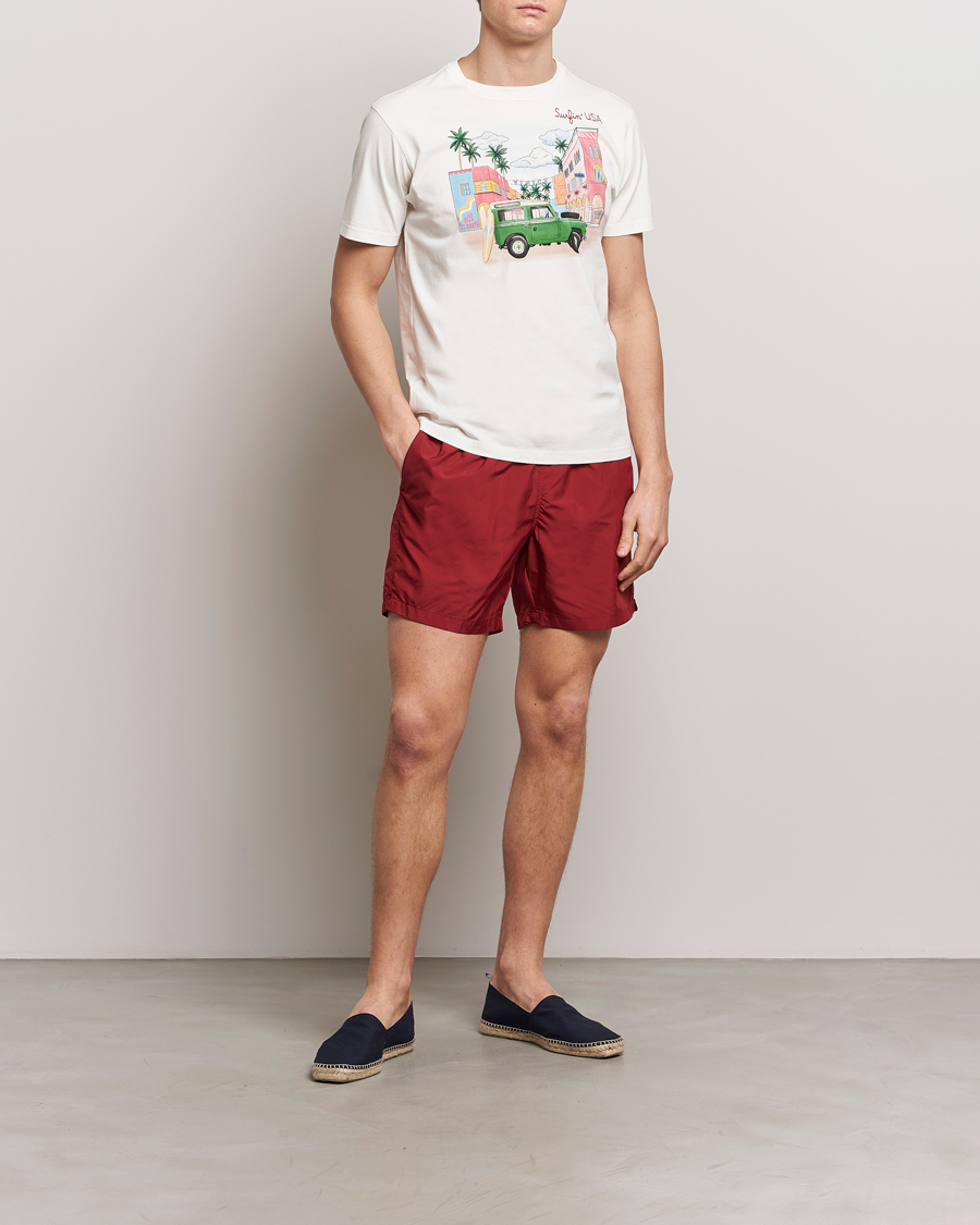 Herr | Badbyxor | MC2 Saint Barth | Pantone Swim Shorts 45 Bordeaux