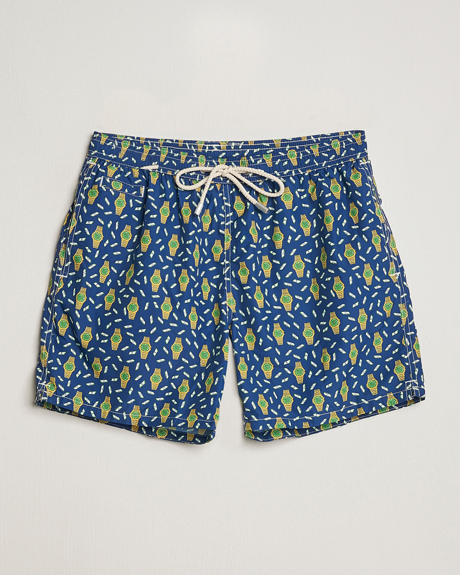 Herr | Badbyxor | MC2 Saint Barth | Printed Swim Shorts Hour Money