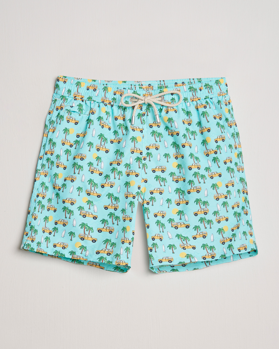 Herr | Badbyxor | MC2 Saint Barth | Printed Swim Shorts Road Car