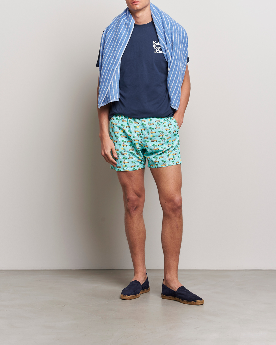Herr | Badbyxor | MC2 Saint Barth | Printed Swim Shorts Road Car