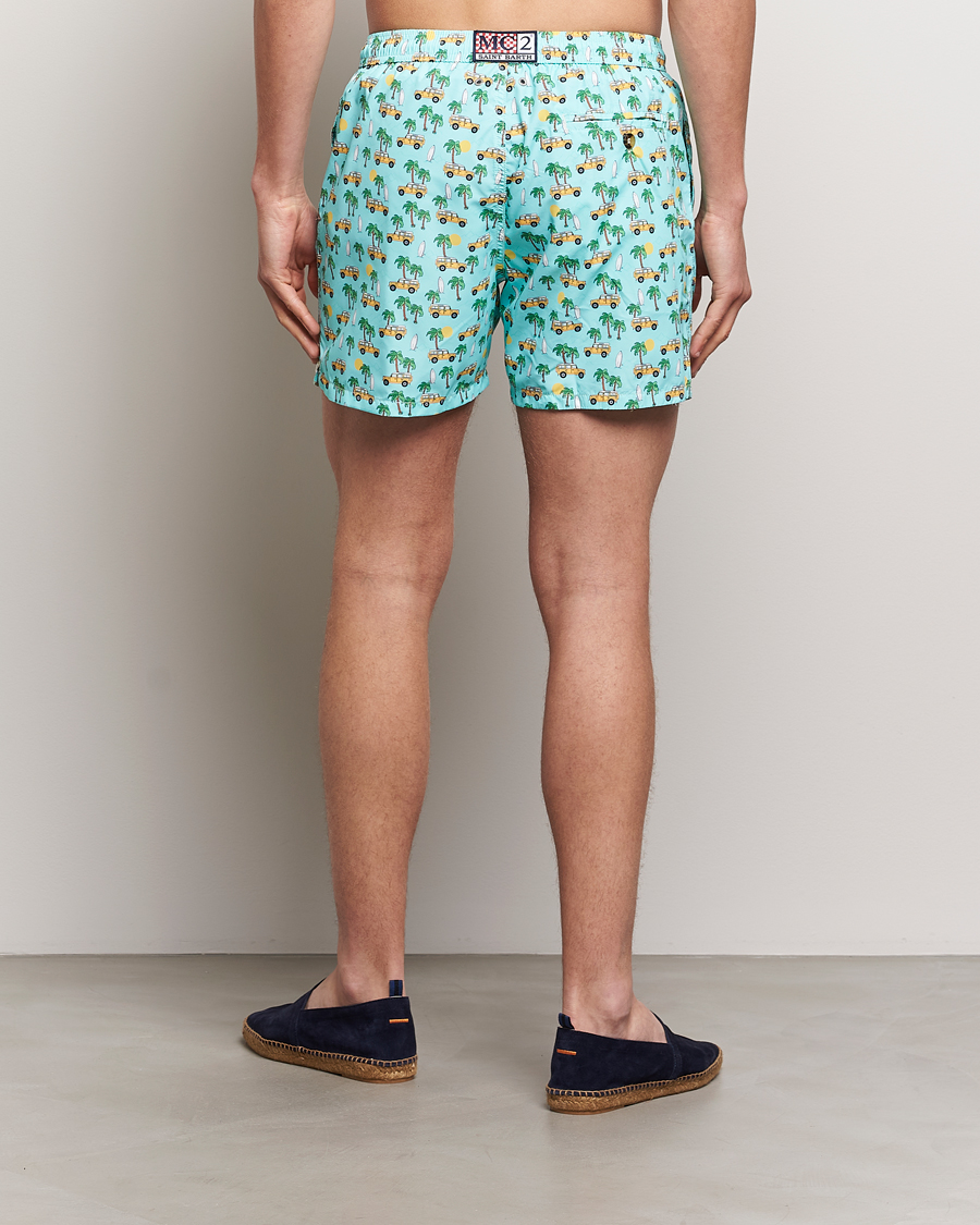 Herr | Badbyxor | MC2 Saint Barth | Printed Swim Shorts Road Car