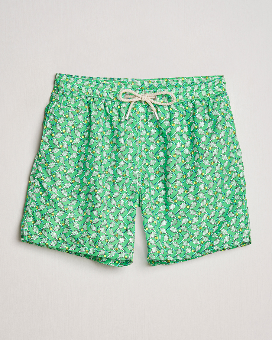 Herr | Badbyxor | MC2 Saint Barth | Printed Swim Shorts Tennis Cross
