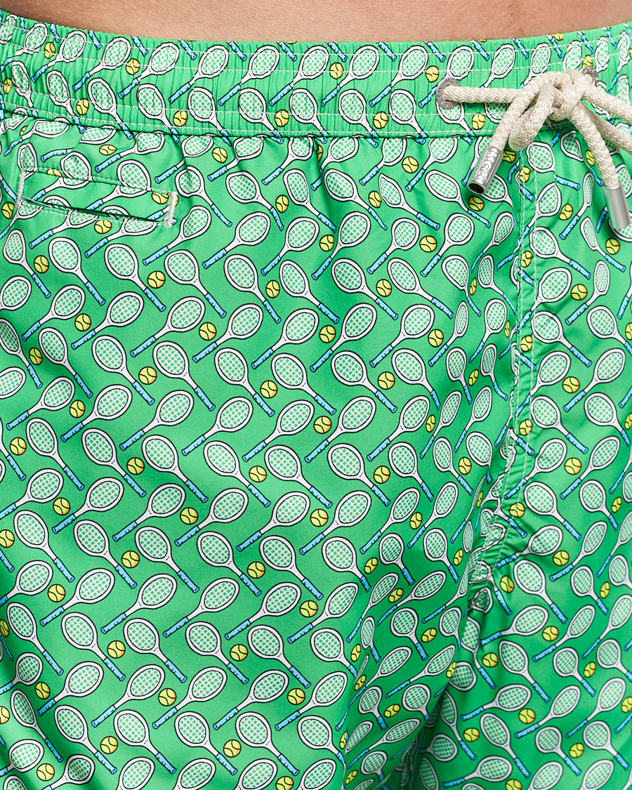 Herr | Badbyxor | MC2 Saint Barth | Printed Swim Shorts Tennis Cross