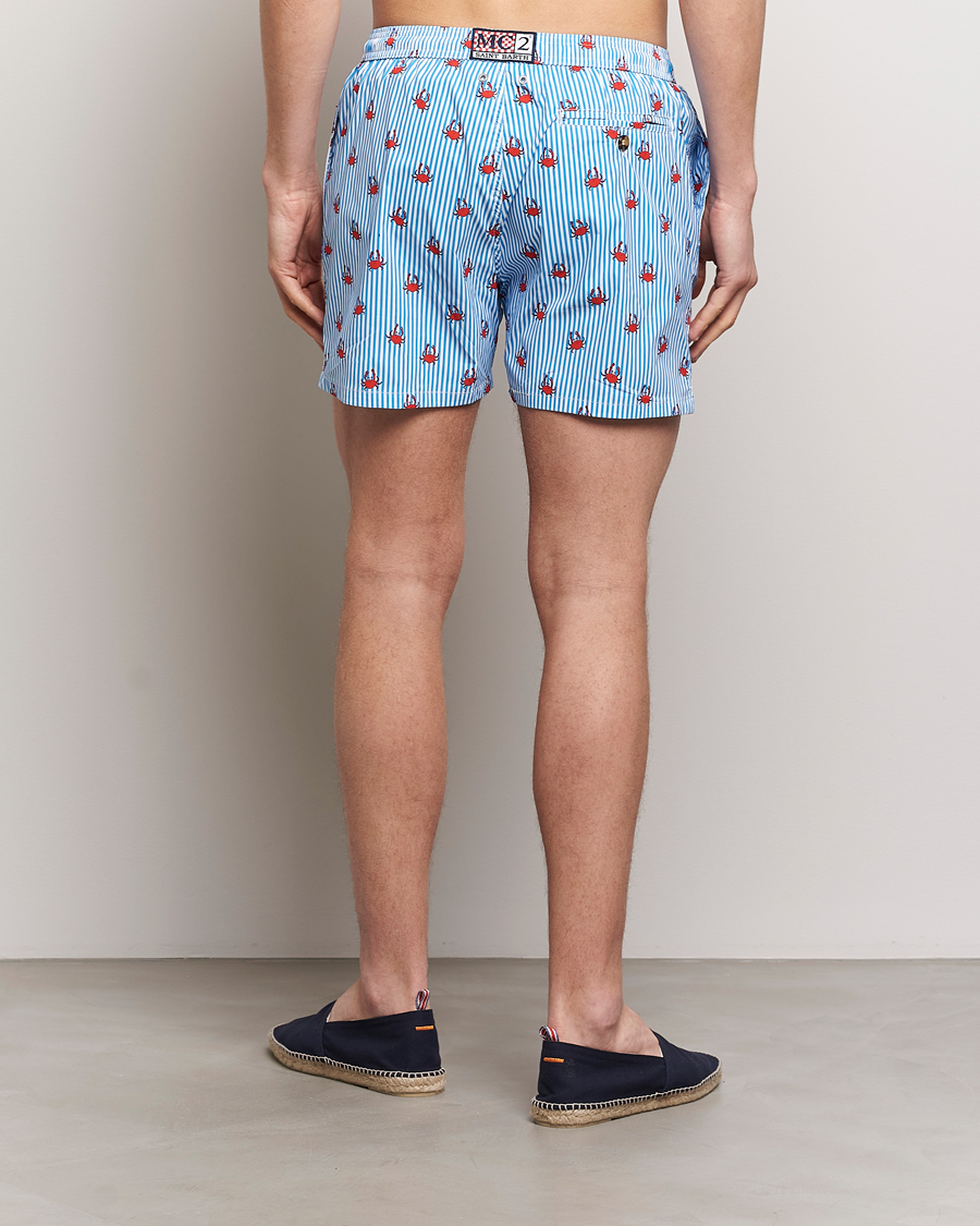 Herr | Badbyxor | MC2 Saint Barth | Printed Swim Shorts Crabs Stripes