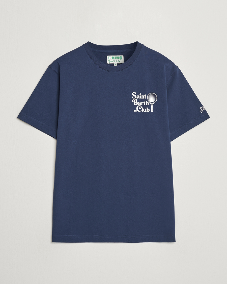 Herr | T-Shirts | MC2 Saint Barth | Printed Cotton T-Shirt STB Padel Club