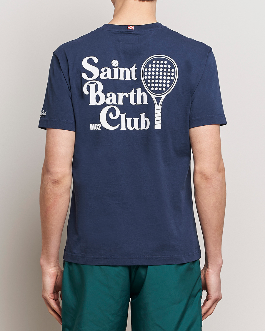 Herr | T-Shirts | MC2 Saint Barth | Printed Cotton T-Shirt STB Padel Club