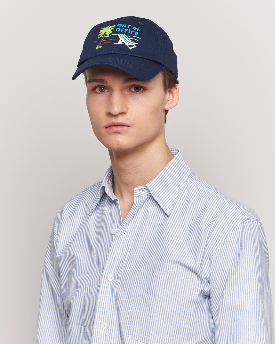 Herr | MC2 Saint Barth Embroidered Baseball Cap Out Of Office | MC2 Saint Barth | Embroidered Baseball Cap Out Of Office