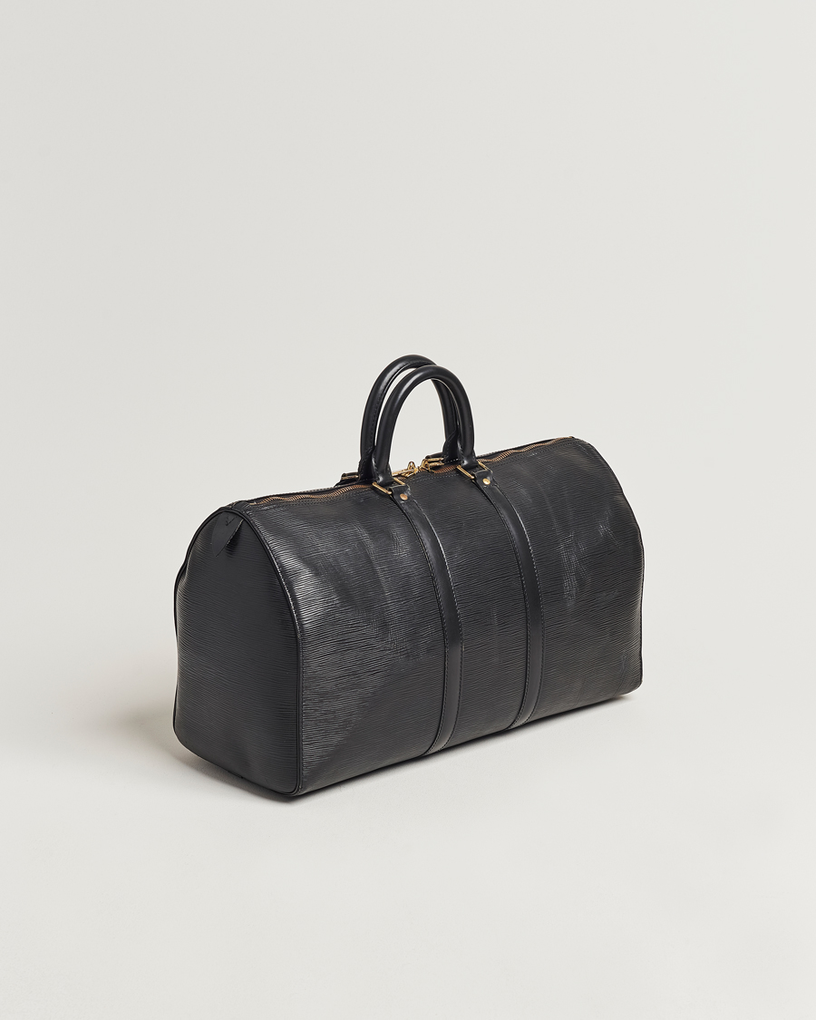 Herr | Louis Vuitton Pre-Owned Keepall 45 EPI Leather Bag Black | Louis Vuitton Pre-Owned | Keepall 45 EPI Leather Bag Black