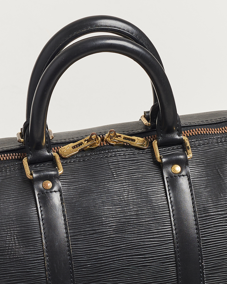 Herr | Louis Vuitton Pre-Owned Keepall 45 EPI Leather Bag Black | Louis Vuitton Pre-Owned | Keepall 45 EPI Leather Bag Black