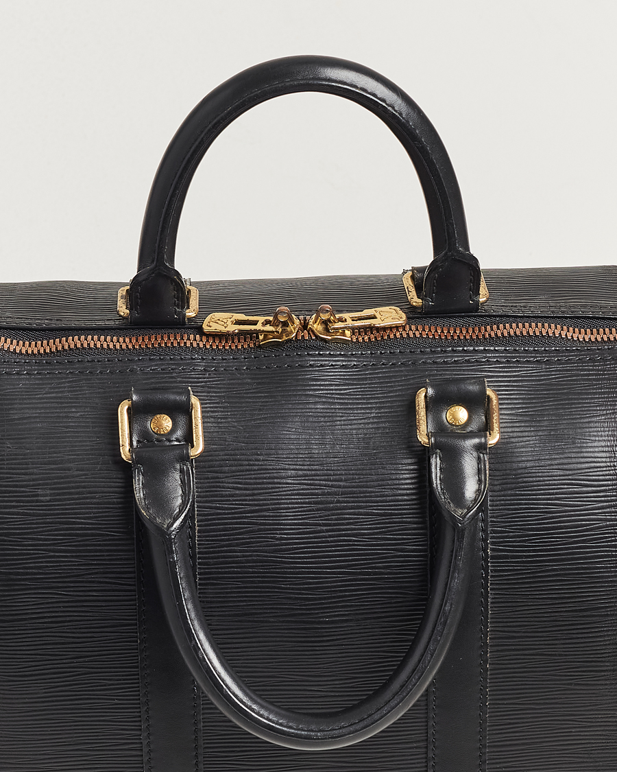 Herr | Louis Vuitton Pre-Owned Keepall 45 EPI Leather Bag Black | Louis Vuitton Pre-Owned | Keepall 45 EPI Leather Bag Black