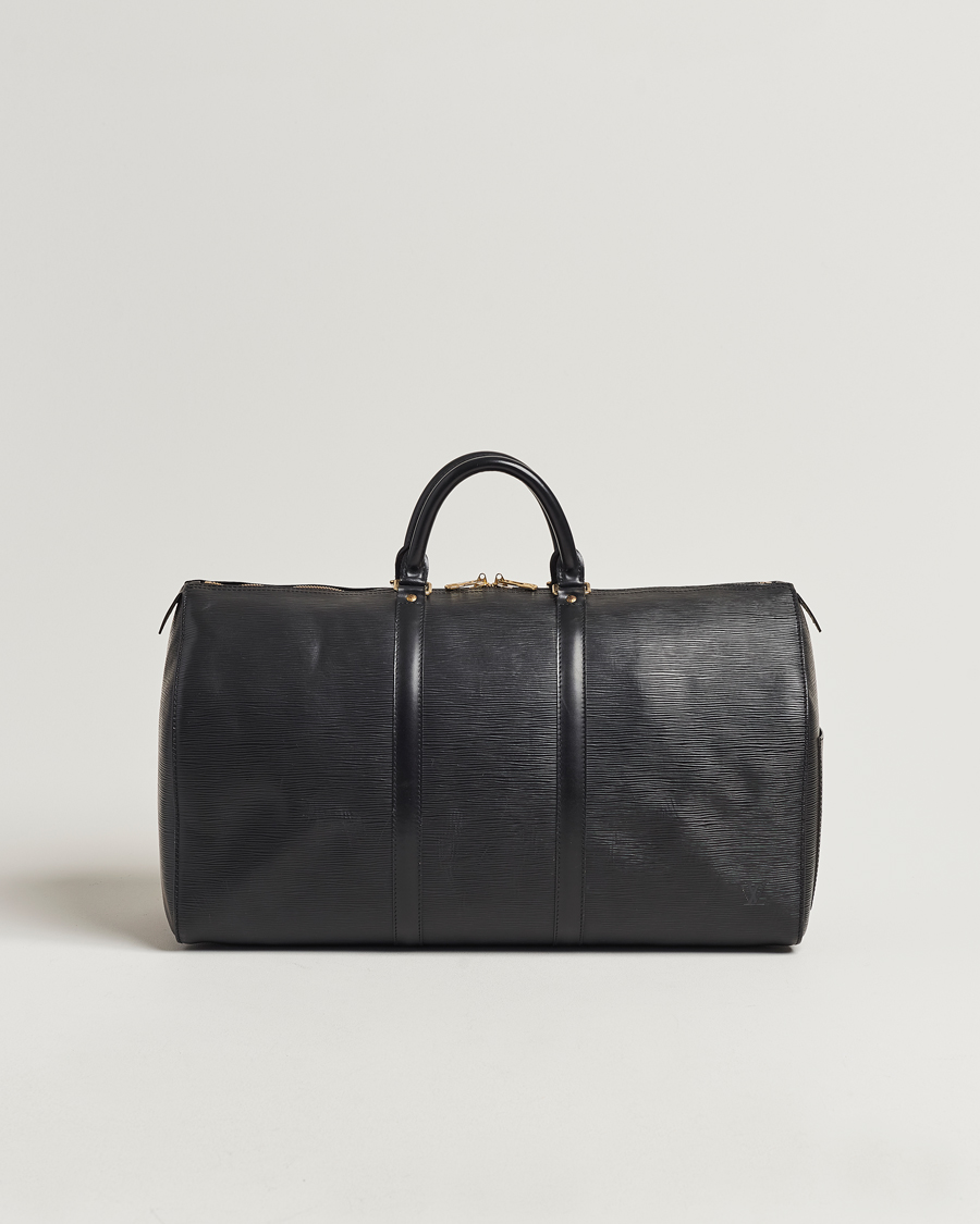 Herr | Louis Vuitton Pre-Owned Keepall 50 EPI Leather Bag Black | Louis Vuitton Pre-Owned | Keepall 50 EPI Leather Bag Black