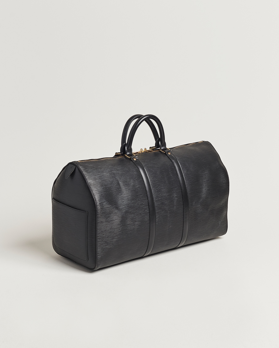 Herr | Louis Vuitton Pre-Owned Keepall 50 EPI Leather Bag Black | Louis Vuitton Pre-Owned | Keepall 50 EPI Leather Bag Black