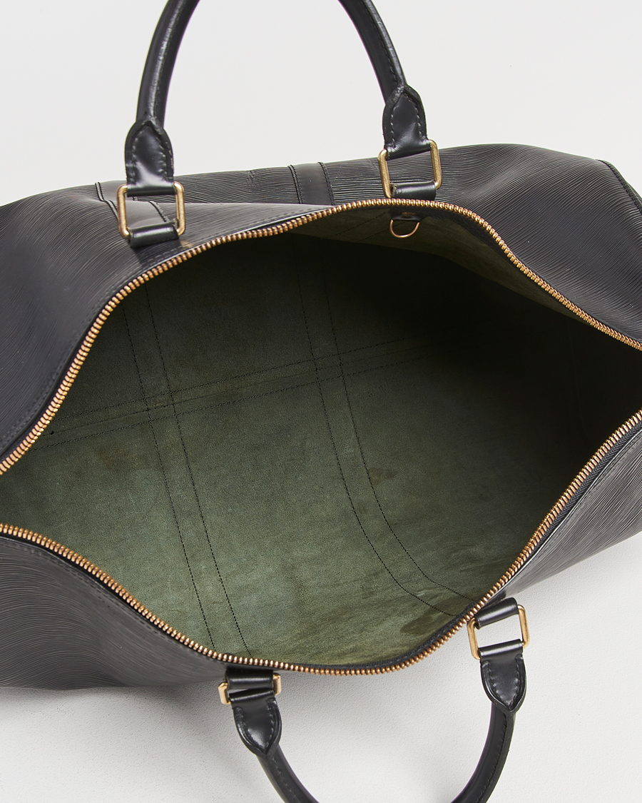 Herr | Louis Vuitton Pre-Owned Keepall 50 EPI Leather Bag Black | Louis Vuitton Pre-Owned | Keepall 50 EPI Leather Bag Black